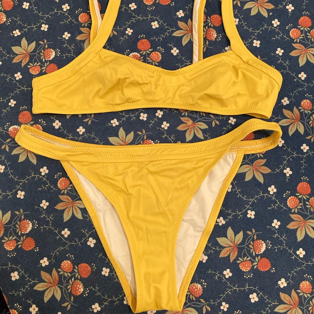 Solid & Striped Yellow Bikini - image 2